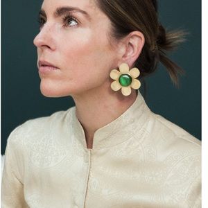 Cities in Dust, large daisy earrings